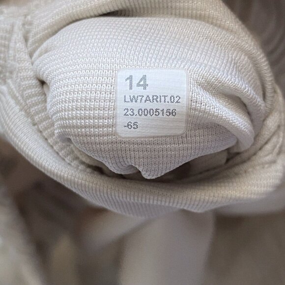 Lululemon 2023 Hotty Hot High-Rise Lined Short 4" Woman 14 Bone Swift Fabric - Picture 9 of 14